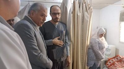 وكيل الصحة بالقليوبية يتفقد المستشفى والمراكز الطبية بالقناطر