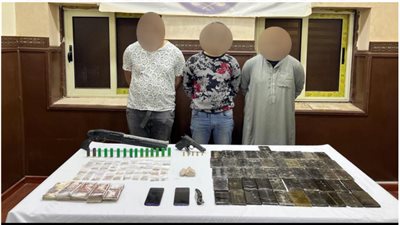 الداخلية :ضبط 3عناصر إجرامية بـ42 لفافة هيروين بالمنوفية