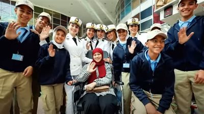 الداخلية تنظم زيارة لمستشفى سرطان الأطفال 57357.. فيديو