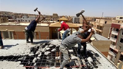 جهاز مدينة ٦ أكتوبر يحذر من أعمال المباني المخالفة والاشغالات