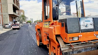 استكمال رصف ورفع كفاءة شبكة الطرق بالمحطة الجديدة بالاسماعيلية