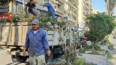 رفع 425 طن قمامة واتربة ومخلفات صلبة من شوارع المنصورة