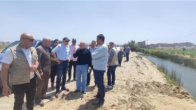 الدكتور سويلم يتفقد حالة الرى بمنطقة قلابشو وزيان بالدقهلية