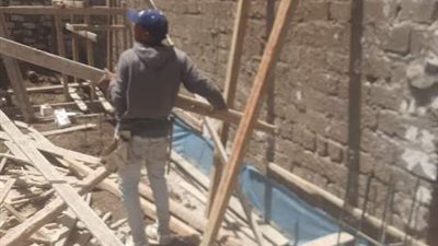 ازالة فورية لحالات البناء المخالف ورفع المخلفات بقري المنيا