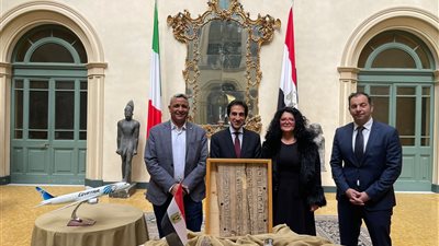 مصر للطيران تنقل كنوز مصر بالمجان على رحلتها القادمة من إيطاليا