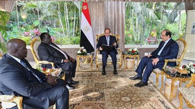 الموقع الرئاسي ينشر فيديو استقبال الرئيس السيسي لمستشار رئيس جمهورية جنوب السودان