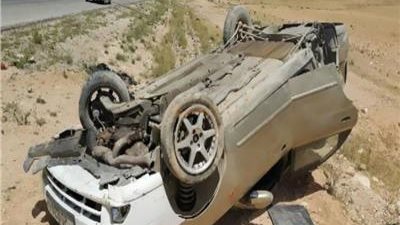 إصابة 5 بينهم طفلين في انقلاب سيارة بالطريق الصحراوي بأسيوط