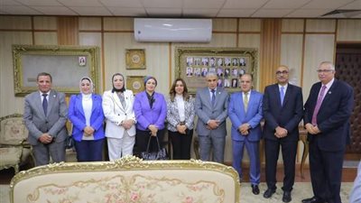 محافظ دمياط تستقبل لجنة القوى العاملة بمجلس النواب