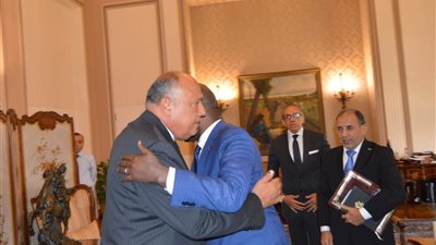 شكري يستقبل وزير الشؤون الخارجية والتعاون والموريتانيين في الخارج