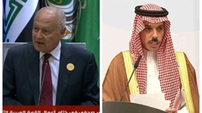 تفاصيل المؤتمر الصحفي لوزير الخارجية السعودي وأبو الغيط
