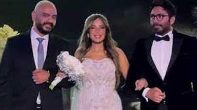 أول تعليق من تامر حسنى بعد حفل زفاف مديرة أعماله