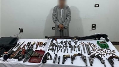 ضبط شخص يدير ورشة لتصنيع وإصلاح الأسلحة بالأقصر