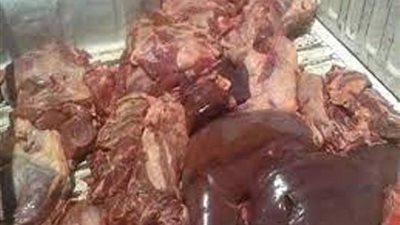 ضبط نصف طن لحوم وكبدة فاسدة بالعمرانية ..صور