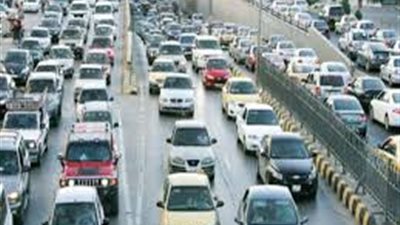 كثافات مرورية أعلى محاور القاهرة والجيزة