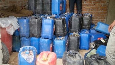 ضبط 14 الف لتر بنزين 80 قبل بيعها فى السوق السوداء ببيلا