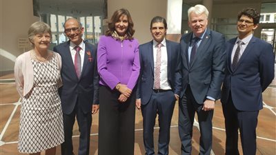 وزيرة الهجرة تشارك في احتفالية منح هاني عازر وسام الاستحقاق من الدرجة الأولى بألمانيا