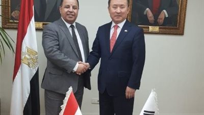 وزير المالية يبحث مع وفد كورى تعزيز التعاون الاقتصادى