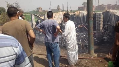 القبض على العاطل المتسبب في إشعال النيران بجراج بلتان بطوخ