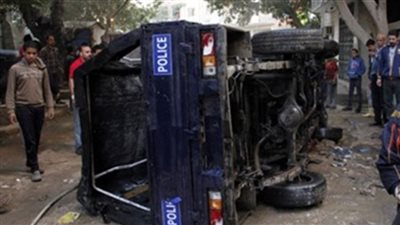 إصابة ضابط و3 أفراد شرطة في انقلاب سيارة بالبحيرة