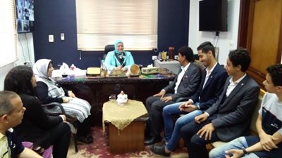 وكيل التربية والتعليم بكفر الشيخ تشارك اتحاد الطلاب في العملية التعليمية