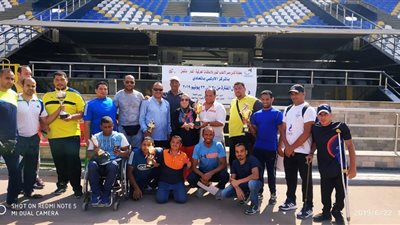 نادى الكهرباء الاول ببطولة كأس مصر لالعاب القوى للاعاقات الحركية