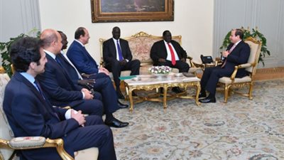 فيديو .. السيسى يستقبل مبعوث رئيس جمهورية جنوب السودان