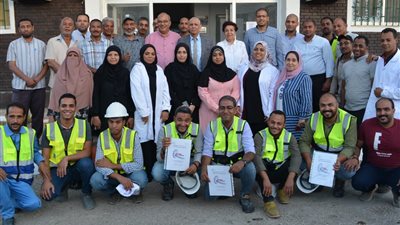 محطة معالجة مياه صرف صحي الصالحية بقنا تحصل علي شهادة (TSM)