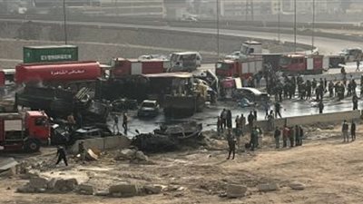 سائق النقل السبب في احتراق اوتوبيس وركابة