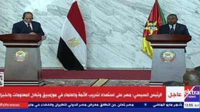 السيسى: مستعدون لإرسال علماء الأزهر إلى موزمبيق لتدريب الأئمة
