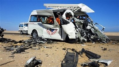 حادث مروع النقل الثقيل يدهس 15 راكب بطريق الكريمات