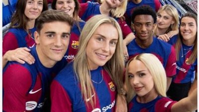 شاهد.. قميص برشلونة فى الجديد الموسم المفبل