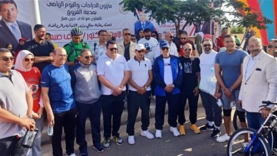 وزير الشباب يقود ماراثون فى الشروق ويفتتح منشآت بجرين هيلز /فيديو
