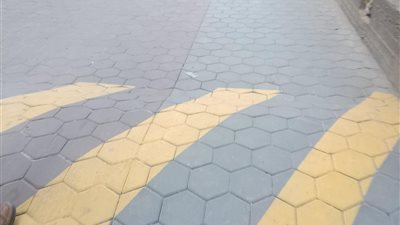 تركيب بلاط الانترلوك بشوارع ديروط
