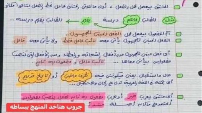 تريكات اللغة العربية