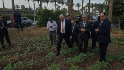 القصير يتفقد المزارع البحثية والإرشادية بمركز البحوث الزراعية