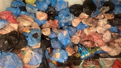 ضبط ٤٠٠ كيلو لحوم ودهون فاسدة في الإسماعيلية