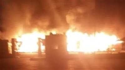 حريق هائل في وادي نمار في السعودية