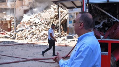 محافظ الاسكندرية: مصاب واحد حتى الآن فى عقار سيدى بشر المنهار