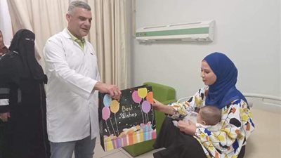 جوله لمدير مستشفى اهناسيا لتهنئة المرضى بالعيد