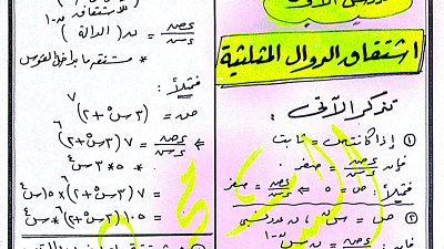 بالإجابة..نموذج امتحان تجريبي للتفاضل والتكامل للثانوية العامة