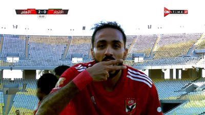 شاهشاهد بالفيديو رد فعل كهربا بعد تسجيله هدف للاهلى أمام الاتحاد