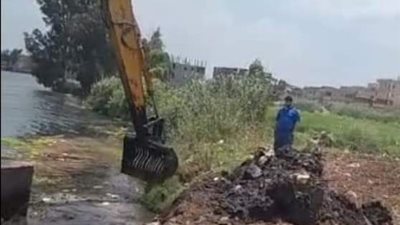 إزالة ٣ حالات تعدى على أملاك الدولة بدمياط