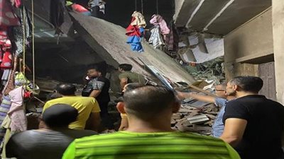 6 وفيات و4 مصابين في انهيار عقار بحدائق القبة