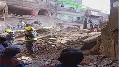 فصل الكهرباء والغاز عن منطقة العقار المنهار بحدائق القبة