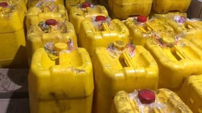 ضبط 1530 لتر زيت طعام مجهول المصدر بطريق الزقازيق ههيا