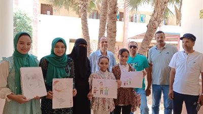صحافة تعليم الداخلة تواصل تقييم أعمال الكاريكاتير بالوادى الجديد