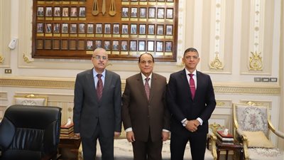 رئيس القضاء الأعلى يستقبل نائب رئيس جامعة بني سويف
