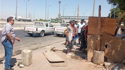 رئيس جهاز مدينة ٦ أكتوبر:رفع إشغالات الباعة الجائلين بالحي السادس