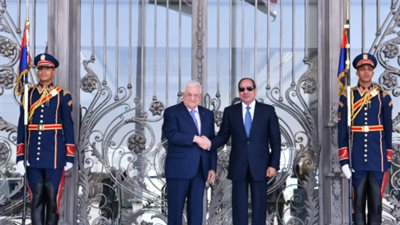 السيسى يؤكد دعم مصر الثابت والتاريخى للشعب الفلسطينى الشقيق