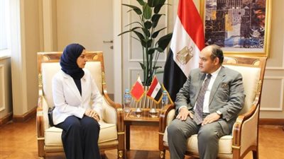 وزير التجارة والصناعة يستقبل سفيرة مملكة البحرين بالقاهرة
